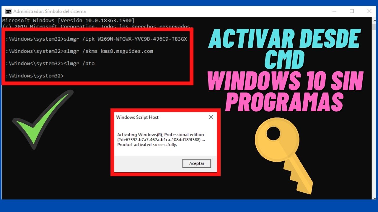 activar windows 10 cmd 2019