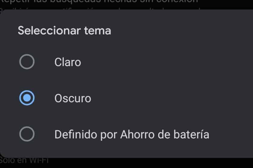 Cómo activar el modo oscuro Google para Android