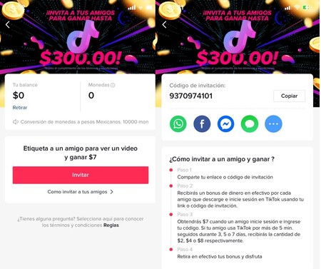 TikTok pagará a sus usuarios en México por invitar a sus amigos a la  plataforma: junta monedas y cobra por usar la app