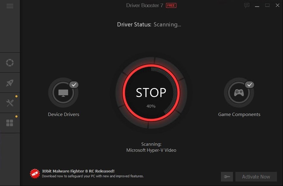 Update drivers with Driver Booster 
