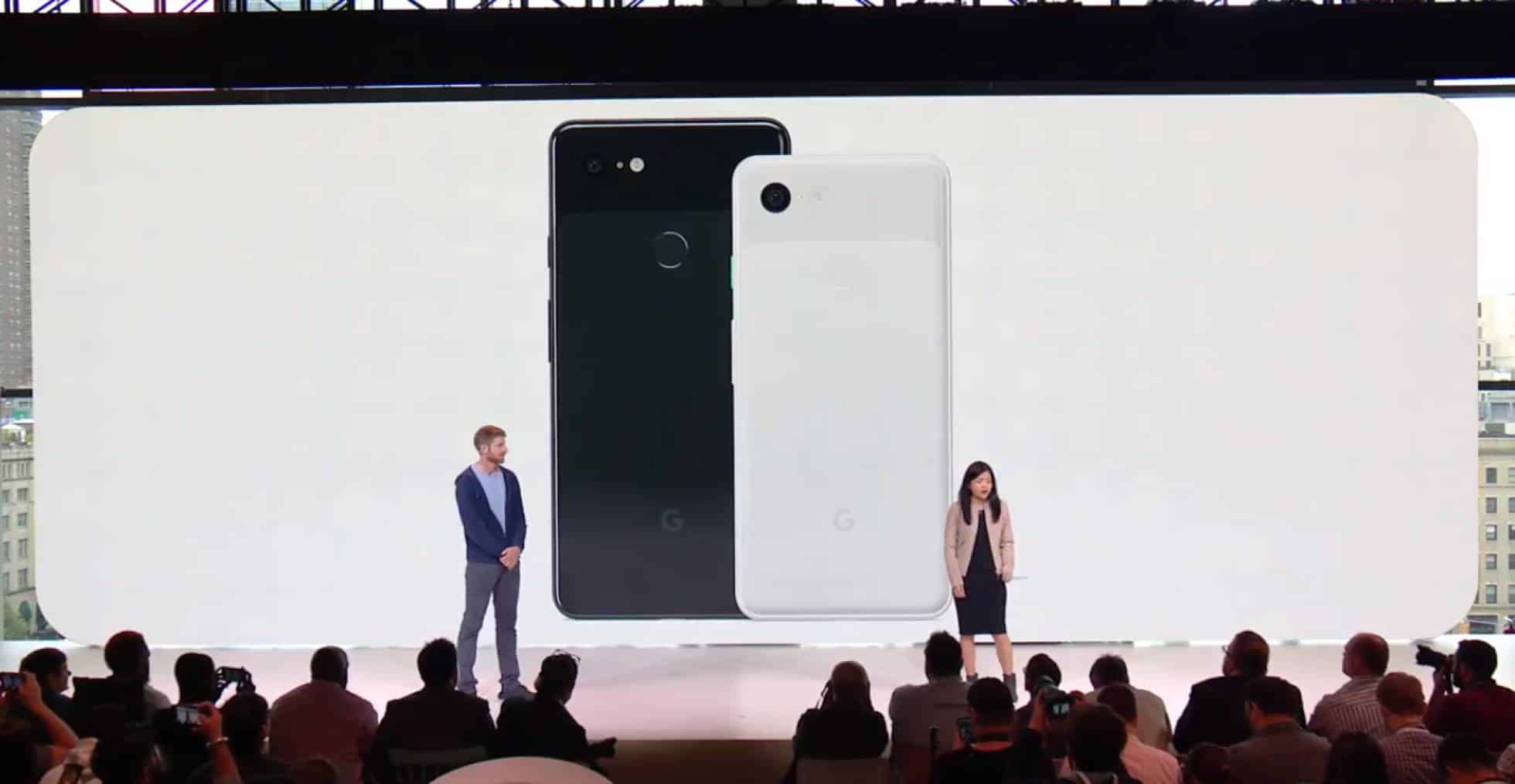 Presentación de Google con Pixel 3, Pixel Slate y Home Hub en escenario