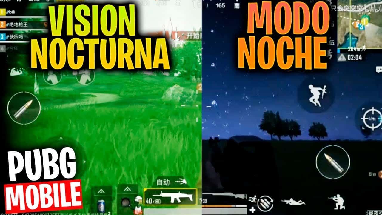 Captura de PUBG Mobile versión China con modo nocturno activado