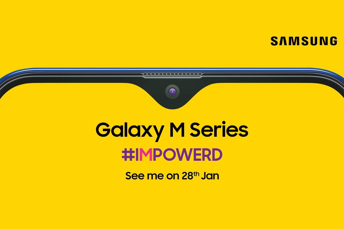 Teaser de Samsung que anticipaba la serie Galaxy M para India