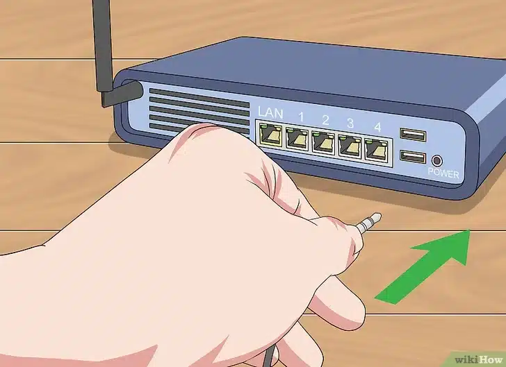 Conectar el módem y el router de nuevo