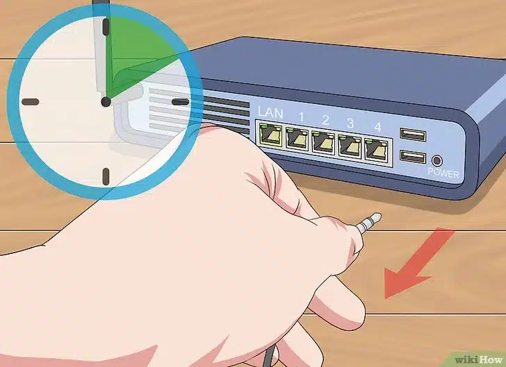 Desconectar módem de la corriente