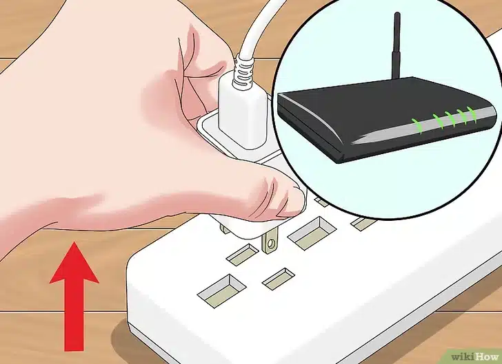 Desconectar el router